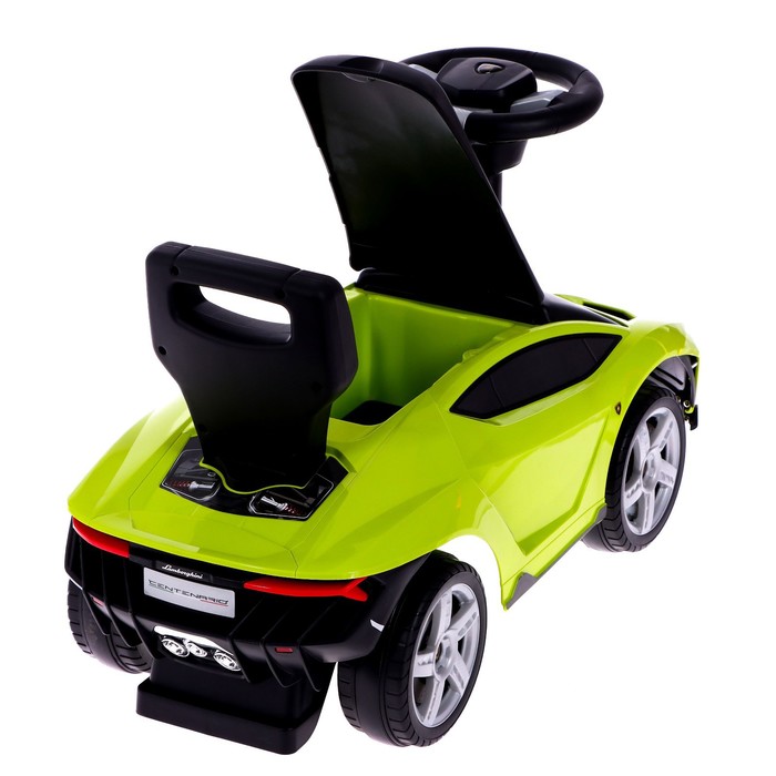 Толокар Lamborghini Centenario, колеса из PVC, цвет зеленый | vlarni-land