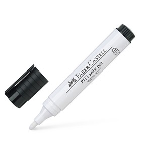 Ручка капиллярная Faber-Castell Pitt Artist Pen Bullet Nib белая, 2,5 мм