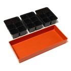 Кассета для рассады, 18 ячеек по 120 мл, поддон, терракотовый 7464121