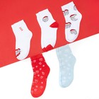 Набор женских носков "Санта" р. 36-39 (23-25 см), 5 пар - фото 24265