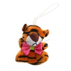 Мягкая игрушка «Тигр с бантом» на подвесе, цвет МИКС