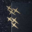 Серьги из металла "Три звезды", цвет золото - фото 3676437