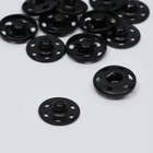 Кнопки пришивные, d = 16 мм, 20 шт, цвет чёрный - фото 863961