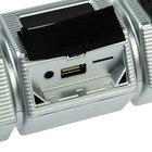 Портативная колонка BT/AUX/USB/MicroSD/FM, IP 65, крепление на руль, серебро 7025626 Портативная колонка BT/AUX/USB/MicroSD/FM, IP 65, крепление на руль, серебро 7025626