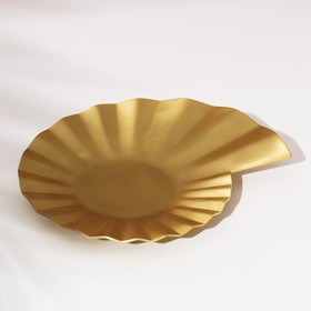 Тарелка для свечи КАРИСМАТИСК, 18 см, золотой