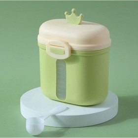 УЦЕНКА Контейнер для хранения детского питания «Корона», 360 гр., цвет зеленый