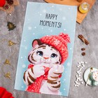 Полотенце Этель «Новый год: Happy moments» 40х73 см, 100% хл, вафля 160 г/м2 7182050 - фото 7000031