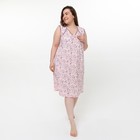 Ночная сорочка женская, цвет розовый, размер 52 - фото 4076378
