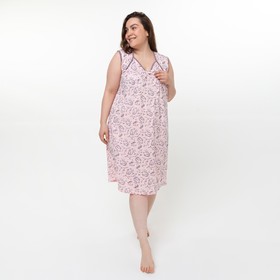 Ночная сорочка женская, цвет розовый, размер 52