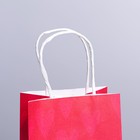 Пакет подарочный крафтовый «Я тебя люблю», 12 × 21 × 9 см 7150709