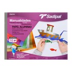 Бумага цветная металлизированная набор A4+ 240x320 мм Sadipal, 10 листов, 7 цветов, склейка