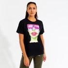 Футболка женская MINAKU "Girl" цвет чёрный, р-р 50 - фото 800462912 Футболка женская MINAKU "Girl" цвет чёрный, р-р 50 - фото 800462912