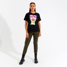 Футболка женская MINAKU "Girl" цвет чёрный, р-р 50 - фото 800462913 Футболка женская MINAKU "Girl" цвет чёрный, р-р 50 - фото 800462913