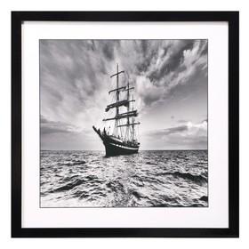 Картина "Пиратский корабль" 50х50(54х54) см