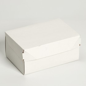 Коробка для продуктов, белая, 600 мл, 15 х 10 х 8,5 см (20 шт)