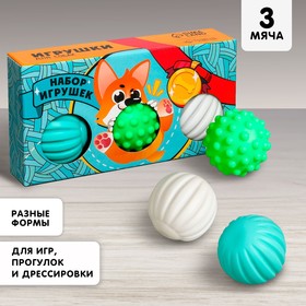 Набор мячей для собак «Чемпион», 3 шт.