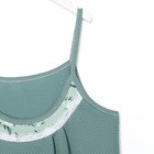 Ночная сорочка женская, цвет зелёный, размер 48 - фото 800467593