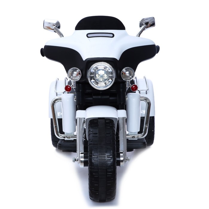 Электромотоцикл «Трайк», 2-х местный, 2 мотора, цвет чёрно-белый - фото 1719124282