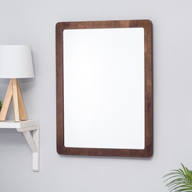 Зеркало настенное "Симпл", 40х55 см, коричневое