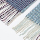 Палантин женский MINAKU двухсторонний, цвет голубой, размер 68*180 см - фото 16085
