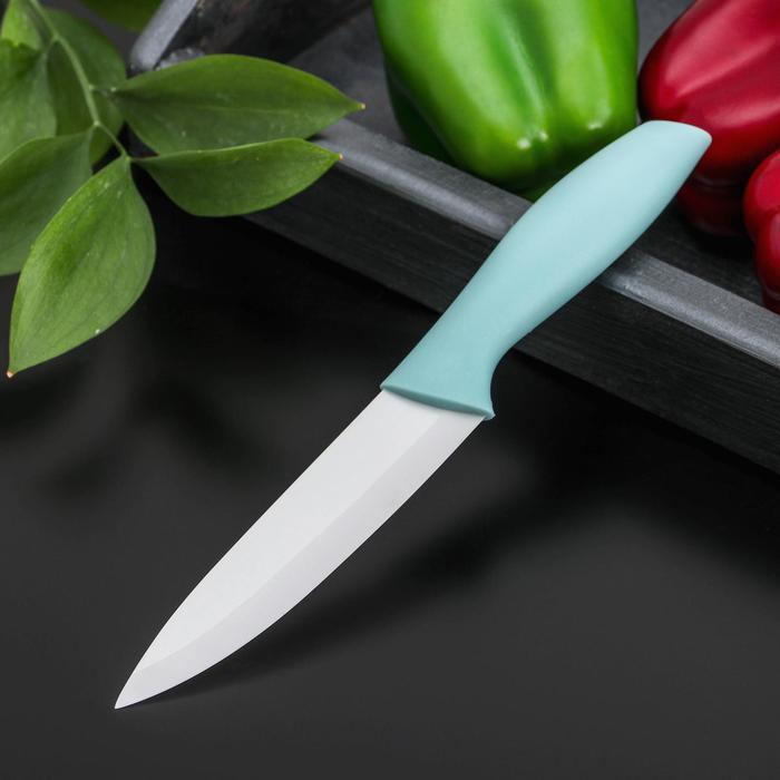 Нож керамический &quot;Мастер&quot; лезвие 12,5 см, цвета МИКС