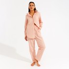 Брюки женские MINAKU: Home collection цвет персиковый, р-р 46 - фото 800474965