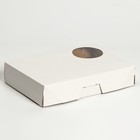 Упаковка для 6 пончиков, белая, 18,5 х 27 х 5,5 см - фото 6816147