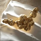 Брошь "Ангел", цвет матовое золото - фото 3694934