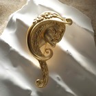 Брошь "Дева", цвет матовое золото - фото 3694936