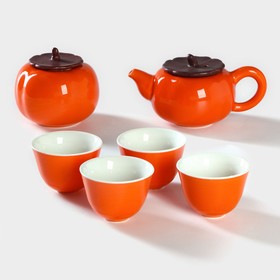 Набо для чайной церемонии «Оранж», 6 предметов: чайник 150 мл, чахай, 4 чашки 30 мл