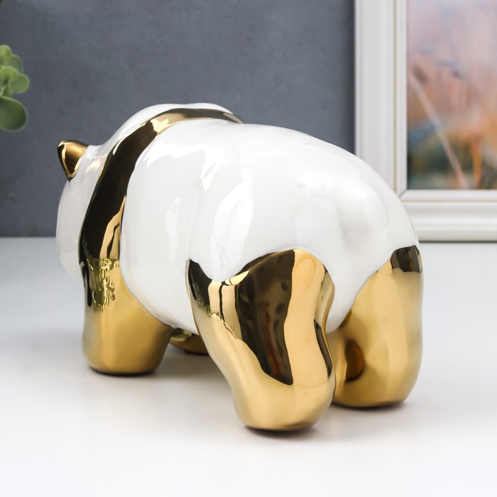 Panda 12. Сувенир Золотая Панда. Золотая Панда статуэтками.