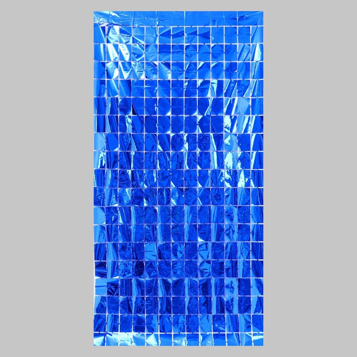 Праздничный занавес 100*200 см, цвет синий - фото 3660520
