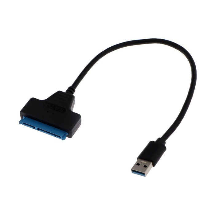 Переходник для SATA, подключение жестких дисков к USB 3.0, черный - фото 50979732