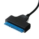 Переходник для SATA, подключение жестких дисков к Type-C, черный - фото 50979736