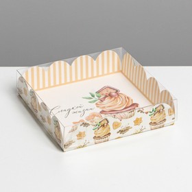 Box for confectionery with PVC lid 