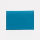 Обложка для паспорта, флотер, цвет голубой - фото 1381518