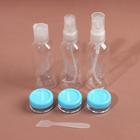 Набор для хранения, в чехле, 7 предметов, цвет прозрачный/розовый - фото 800079304