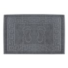 Махровое полотенце для ног, размер 50x70 см, цвет серый - фото 7936968