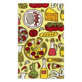Махровое полотенце кухонное «Пицца», размер 30x50 см