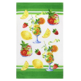 Махровое полотенце кухонное «Цитрус», размер 30x50 см
