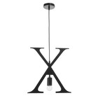 Светильник "Алфавит X" E27 40Вт черный 31х36-136 см - фото 4142003