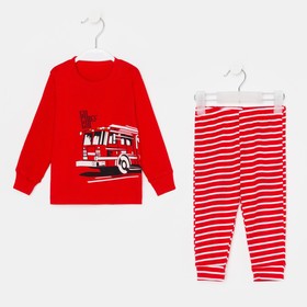 Пижама для мальчика, цвет красный, рост 74-80 см