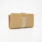 Кошелёк, 3 отдела на магнитах, цвет горчичный - фото 800487461