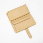 Кошелёк, 3 отдела на магнитах, цвет горчичный - фото 800487463