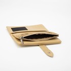 Кошелёк, 3 отдела на магнитах, цвет горчичный - фото 800487464