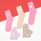 Набор новогодних женских носков "Winter" р. 36-39 (23-25 см), 5 пар - фото 24317