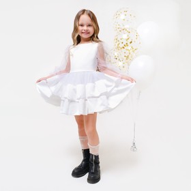 Платье нарядное детское KAFTAN, рост 110-116 см (32), белый