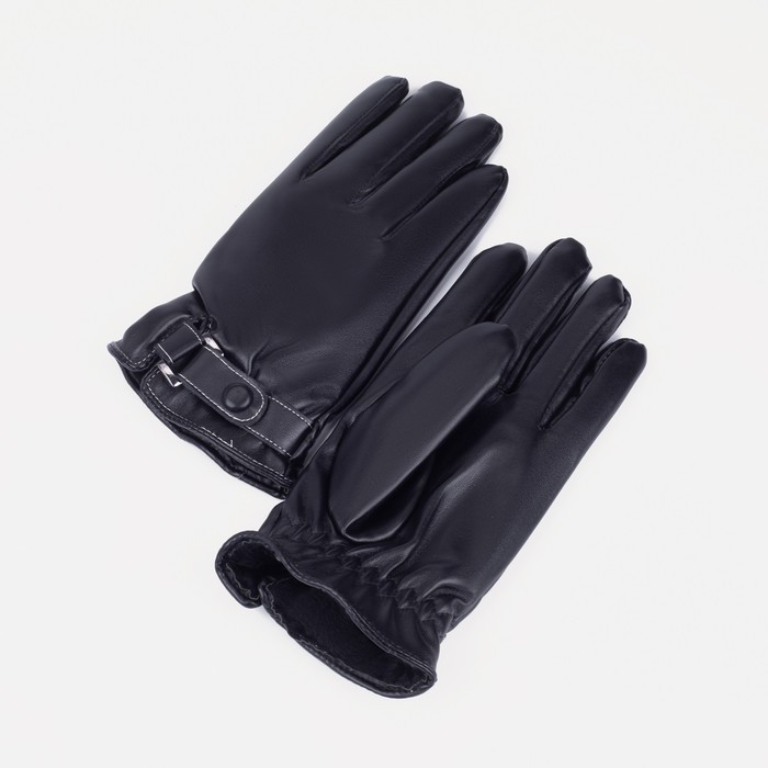 Перчатки мужские, безразмерные, с утеплителем, цвет чёрный - фото 4157873