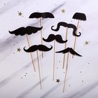 Set of mustache for photo "Whiskers from around the world"