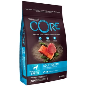 Сухой корм CORE для  собак средних и крупных пород, лосось/тунец, 10 кг